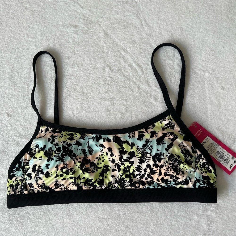 Multicolor Bikini Top (Size SMALL)